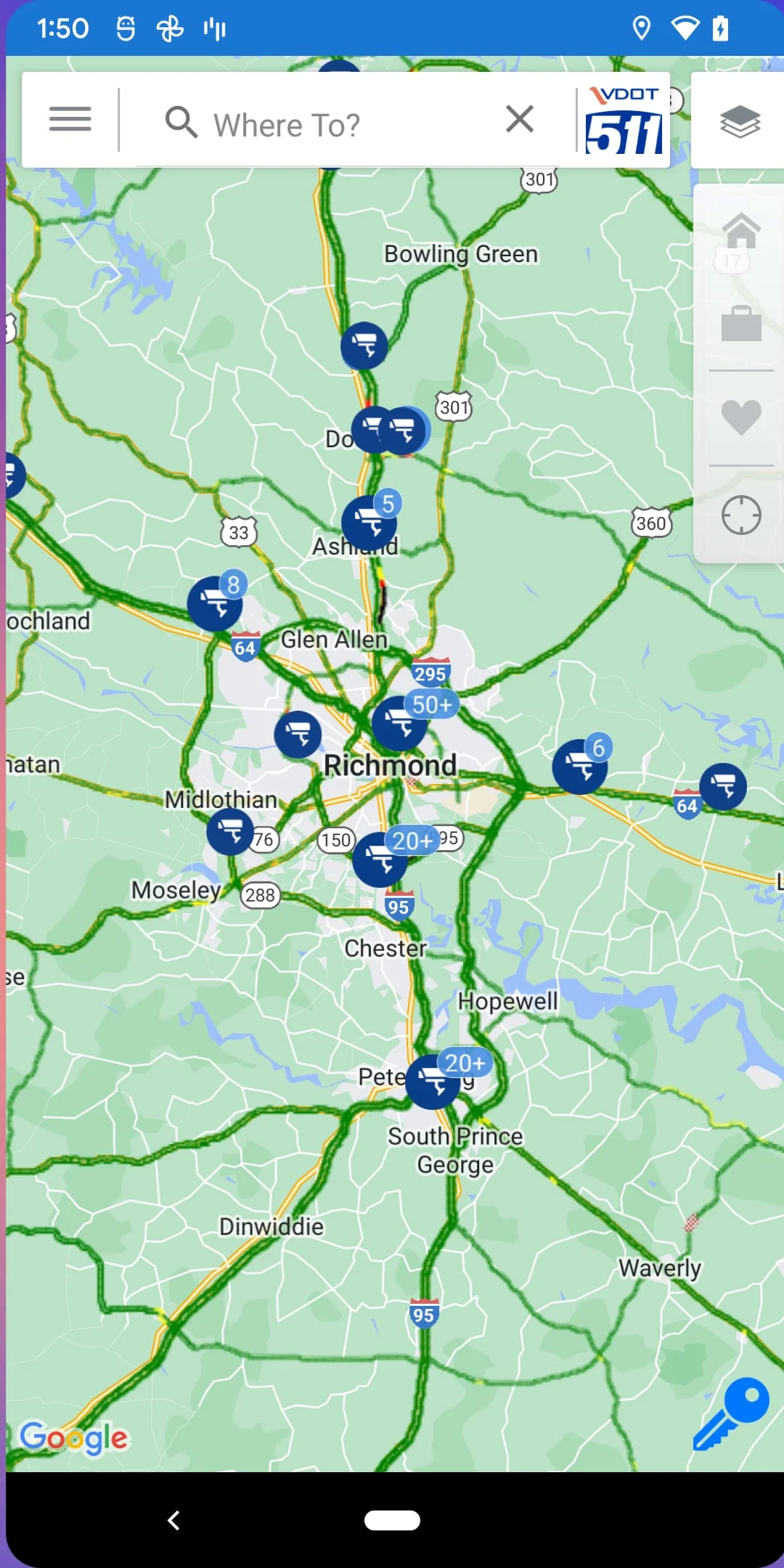 VDOT 511 Virginia Traffic Screenshot 3