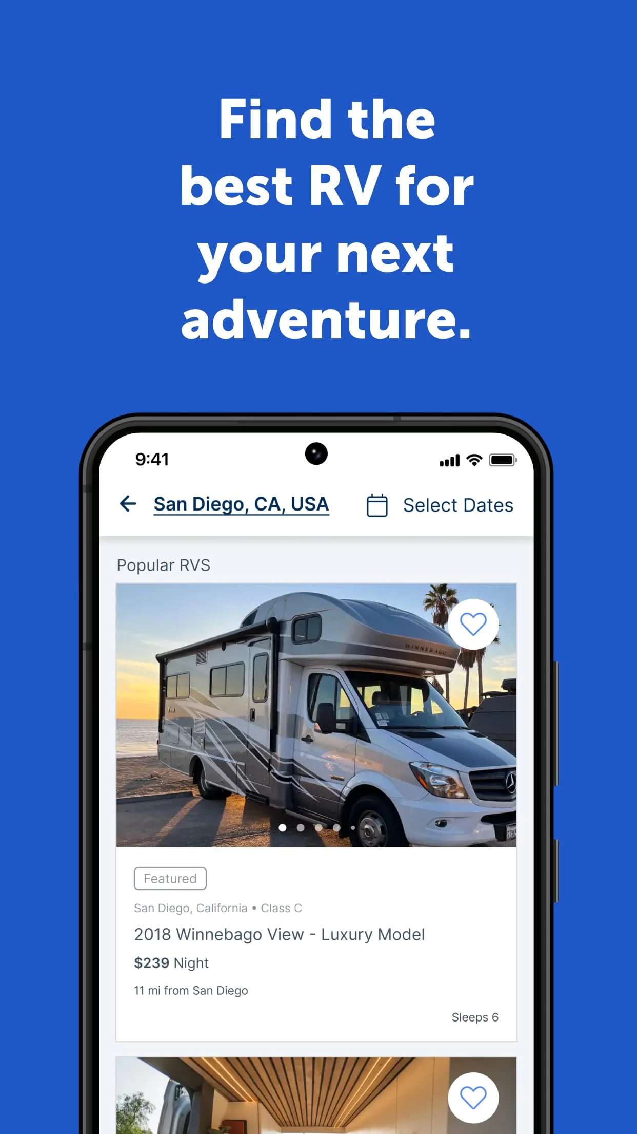 RVezy — RV Rentals. Made Easy Screenshot 2