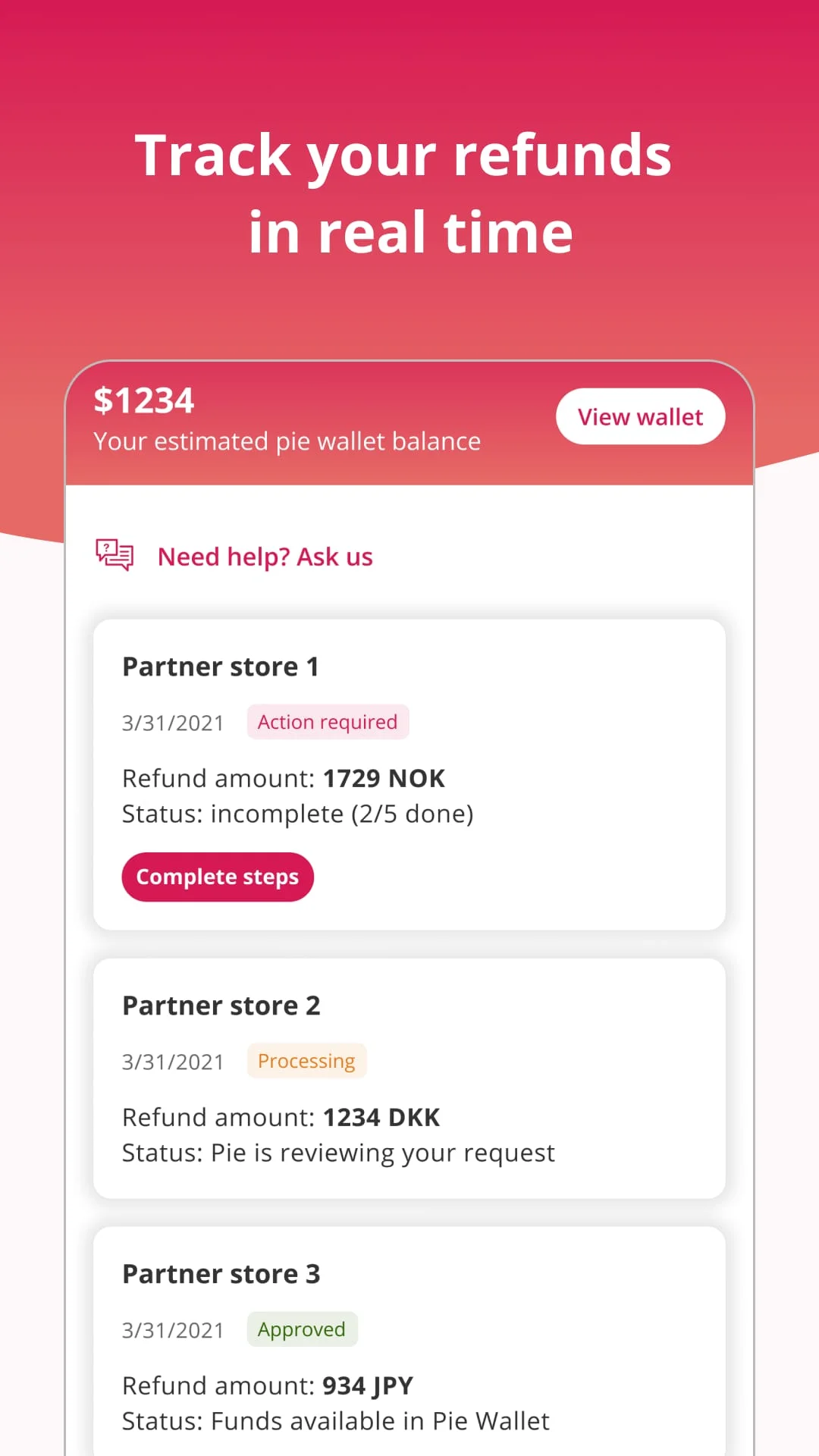 Pie VAT - Tax Free Shopping Screenshot 3
