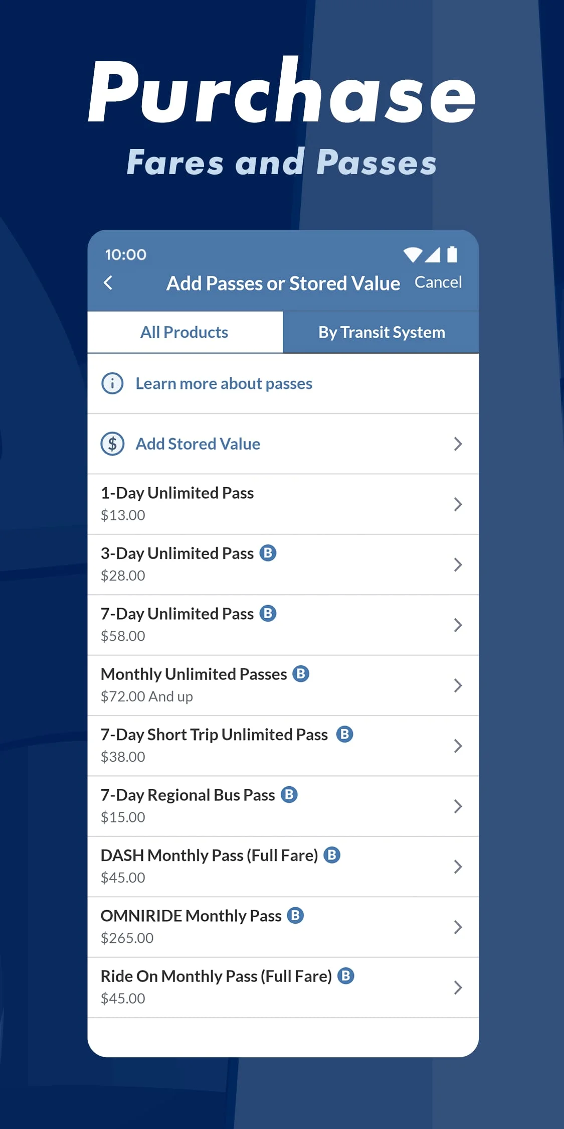 SmarTrip Screenshot 4