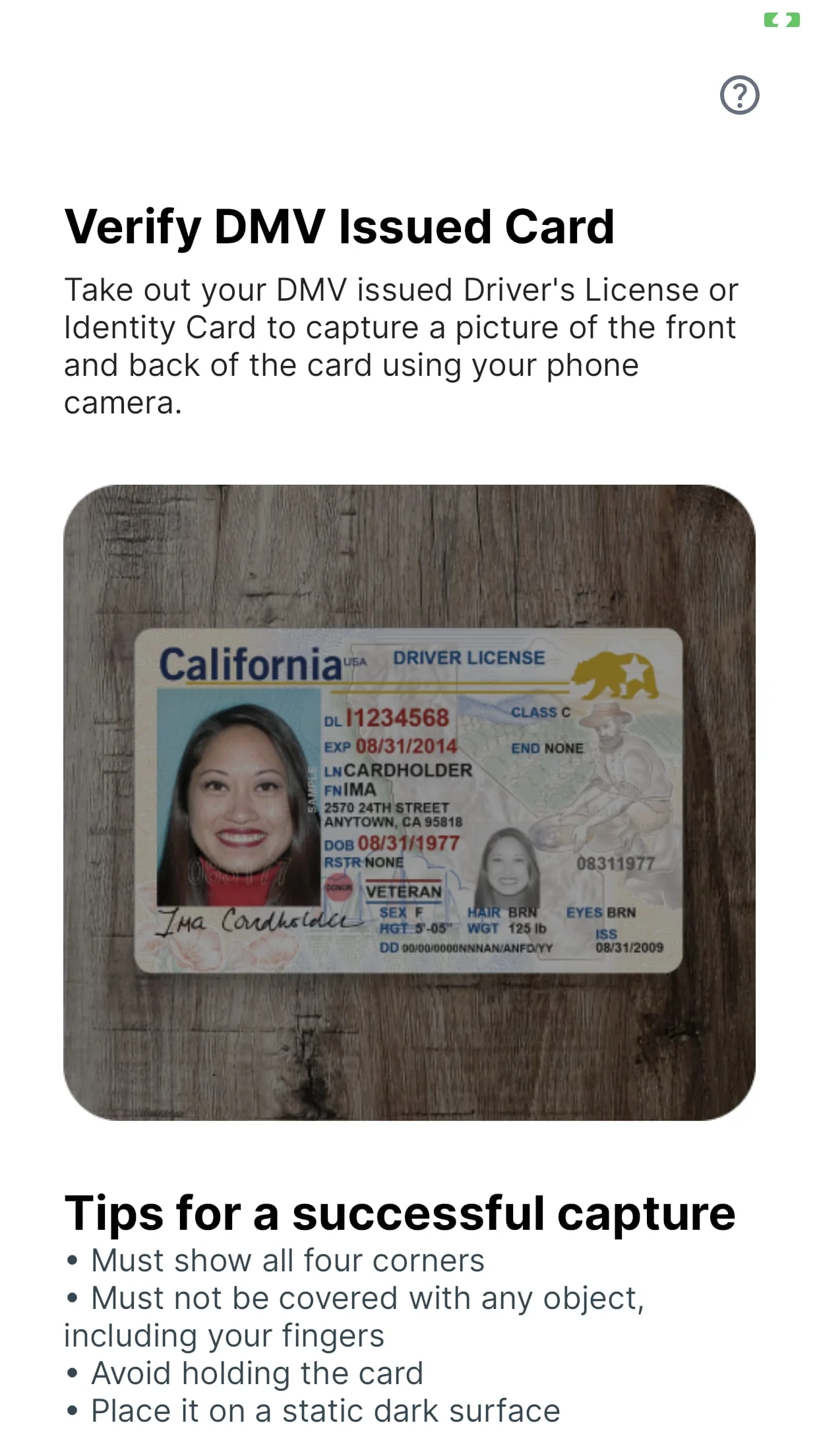 CA DMV Wallet Screenshot 4