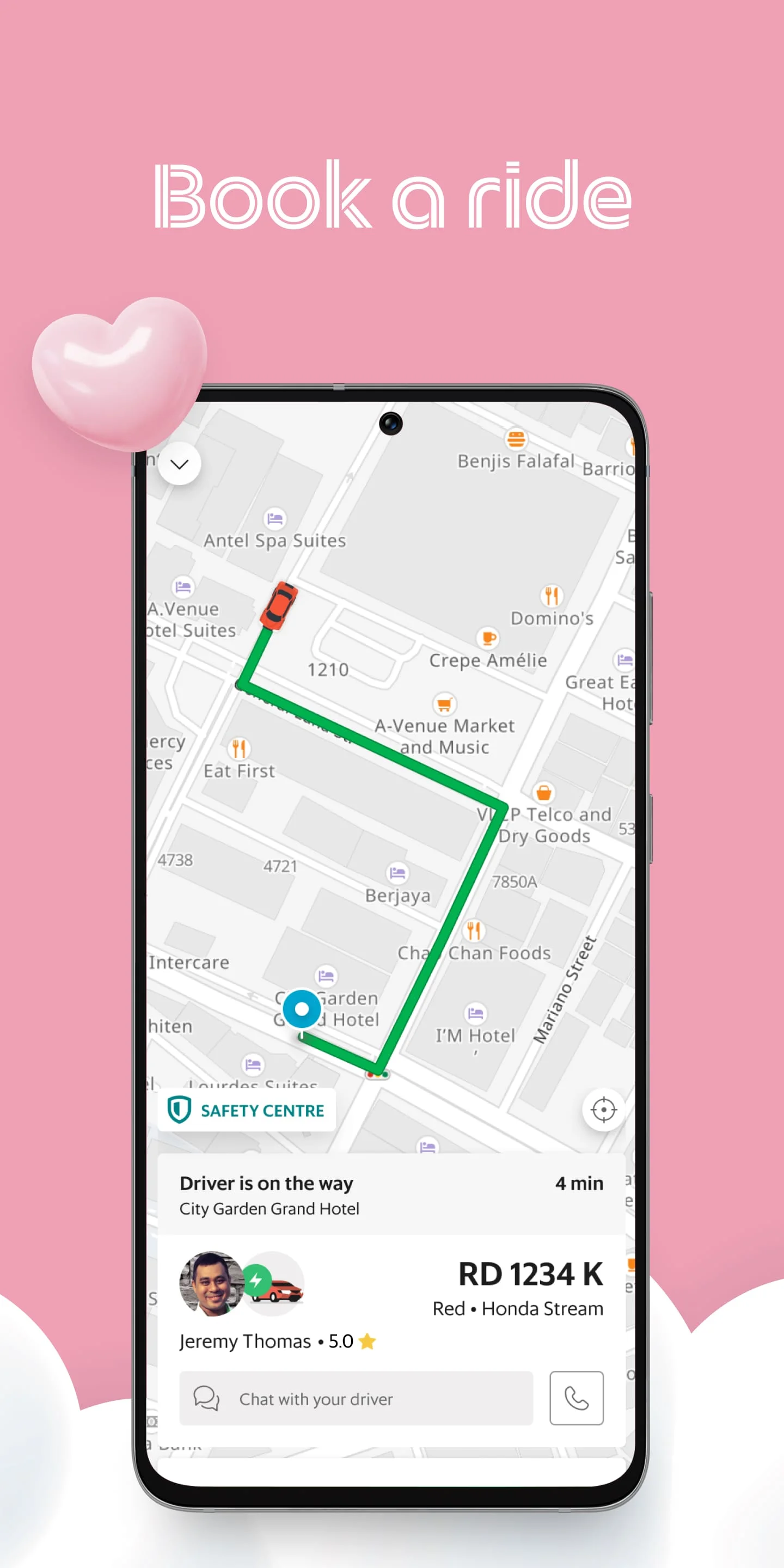 Grab - Taxi & Food Delivery Screenshot 2