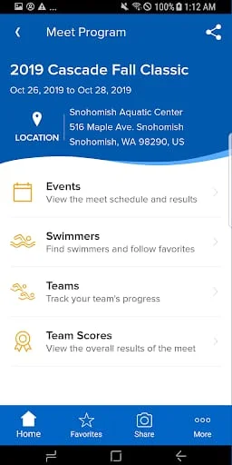 Meet Mobile: Swim Screenshot 2