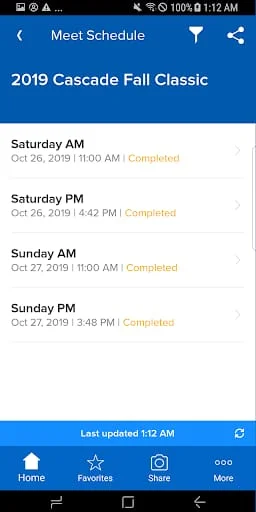 Meet Mobile: Swim Screenshot 3