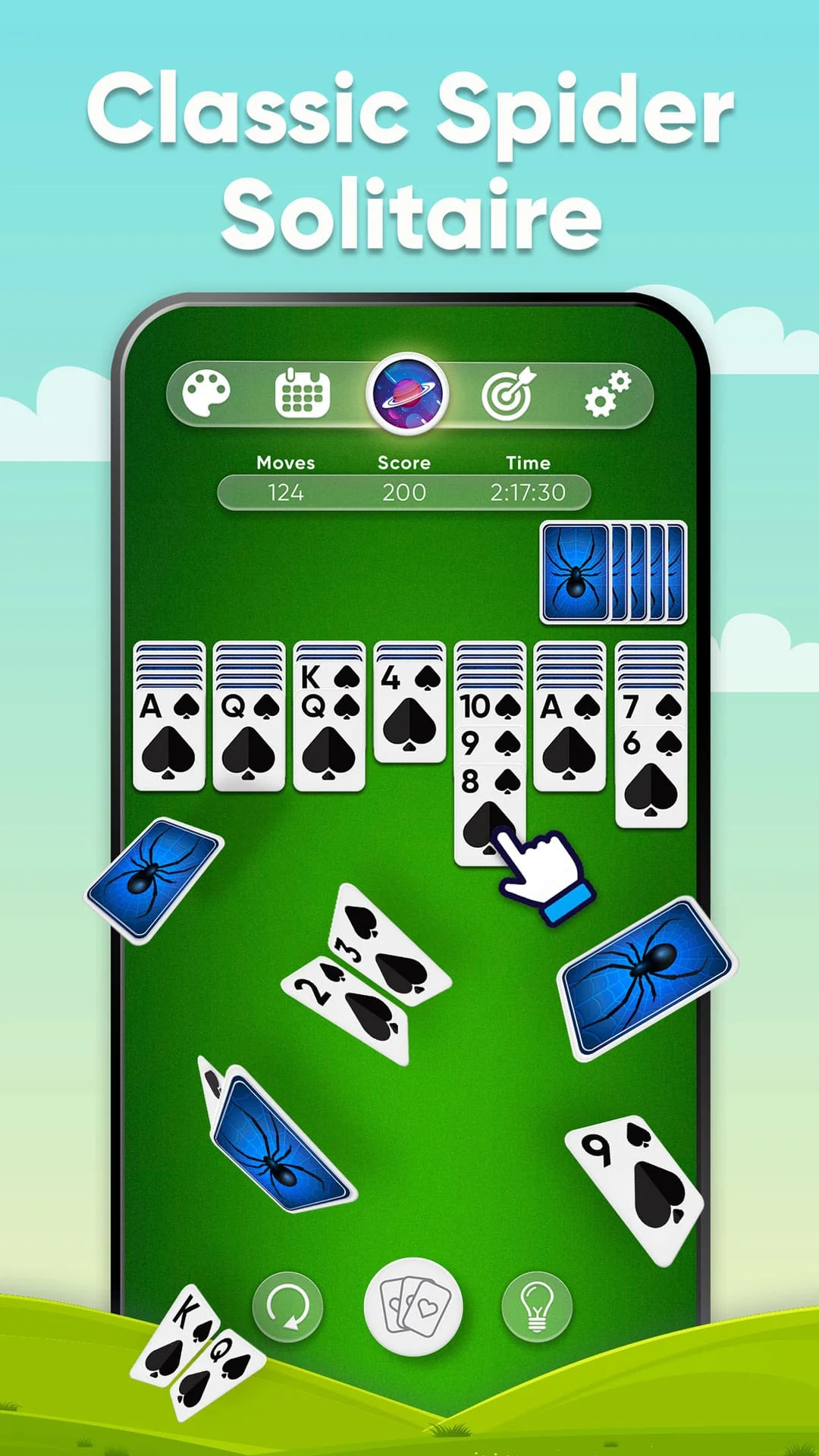 Spider Solitaire Screenshot 1
