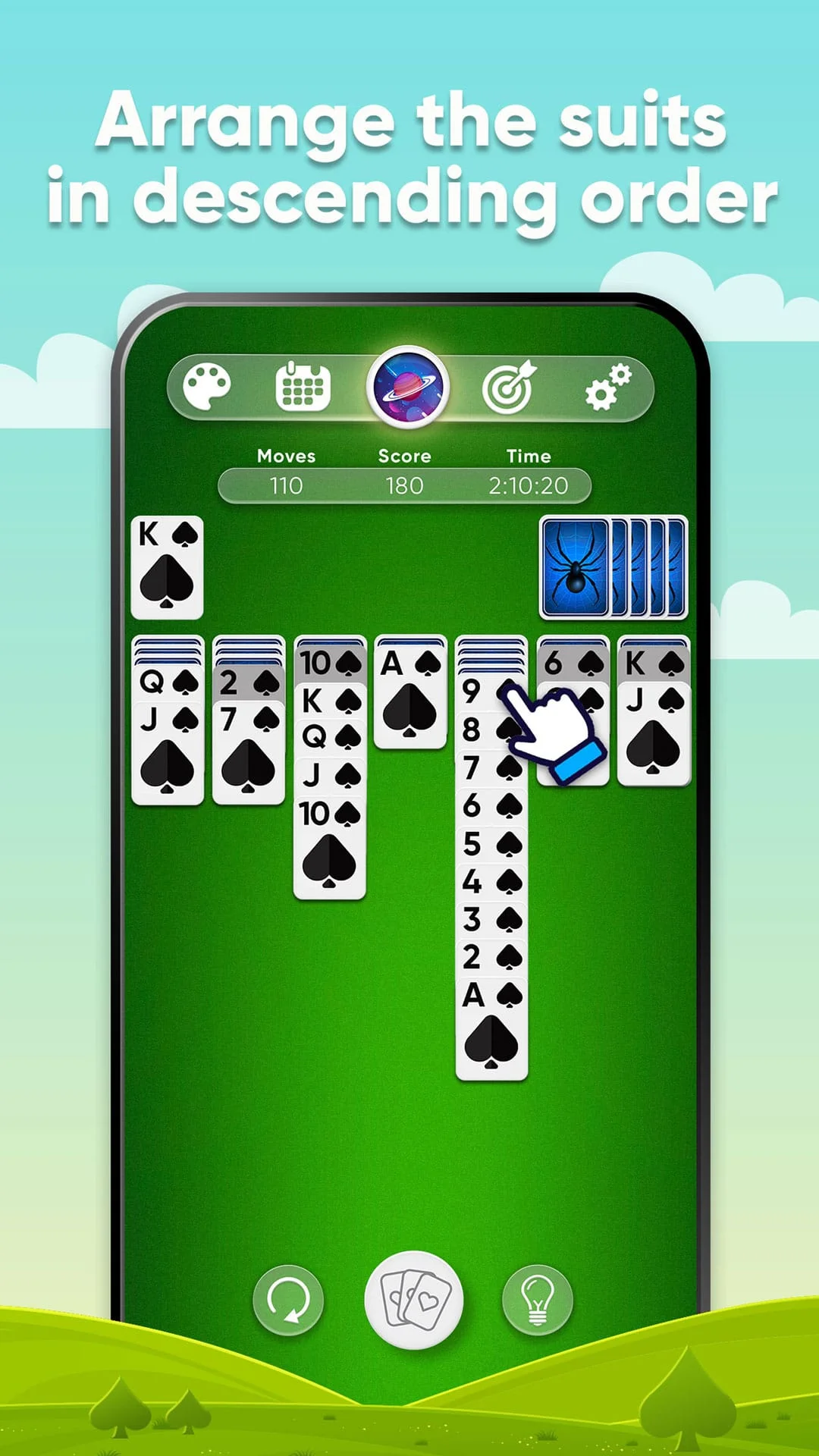 Spider Solitaire Screenshot 2