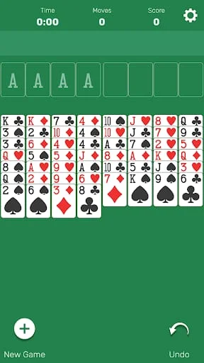 FreeCell (Classic Card Game) Screenshot 1