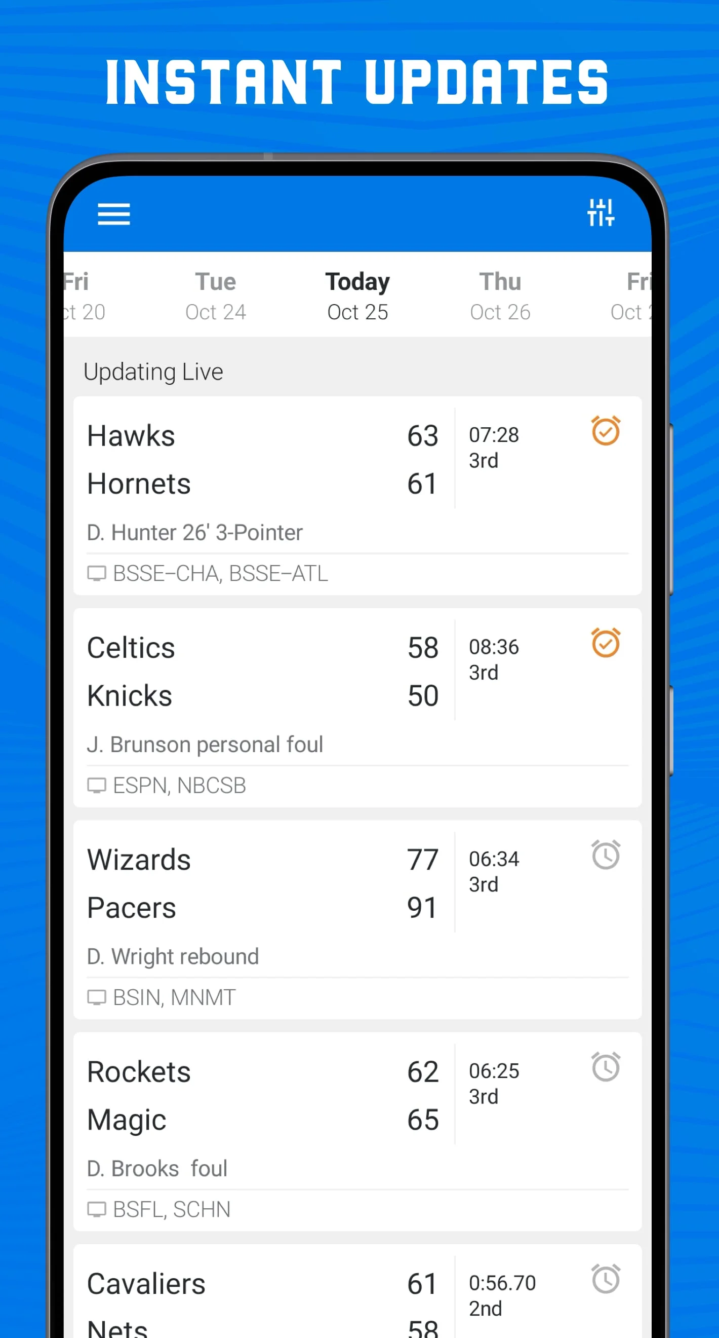 Scores App: for NBA Basketball Screenshot 2