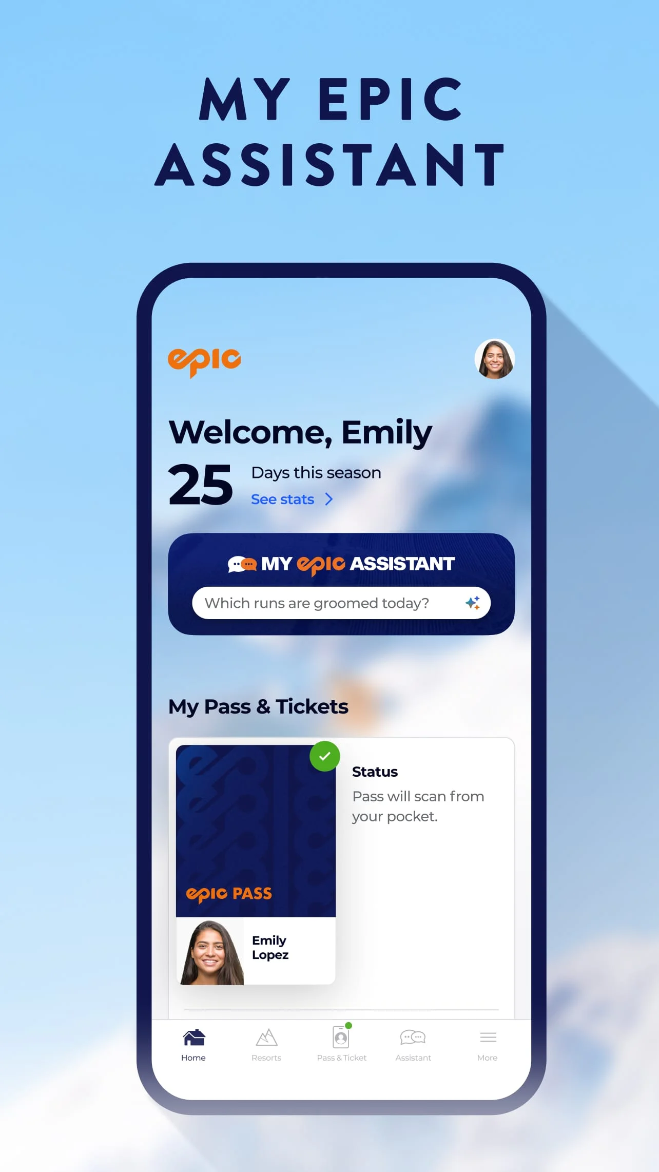 My Epic: Skiing & Snowboarding Screenshot 3