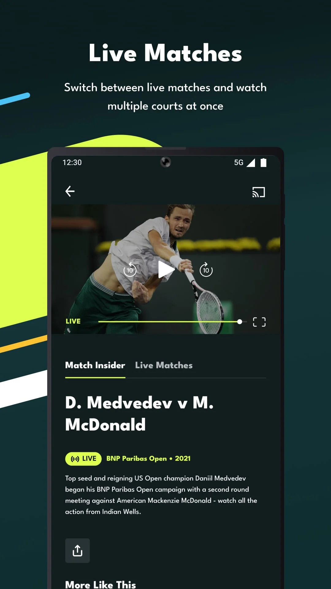 Tennis TV - Live Streaming Screenshot 3