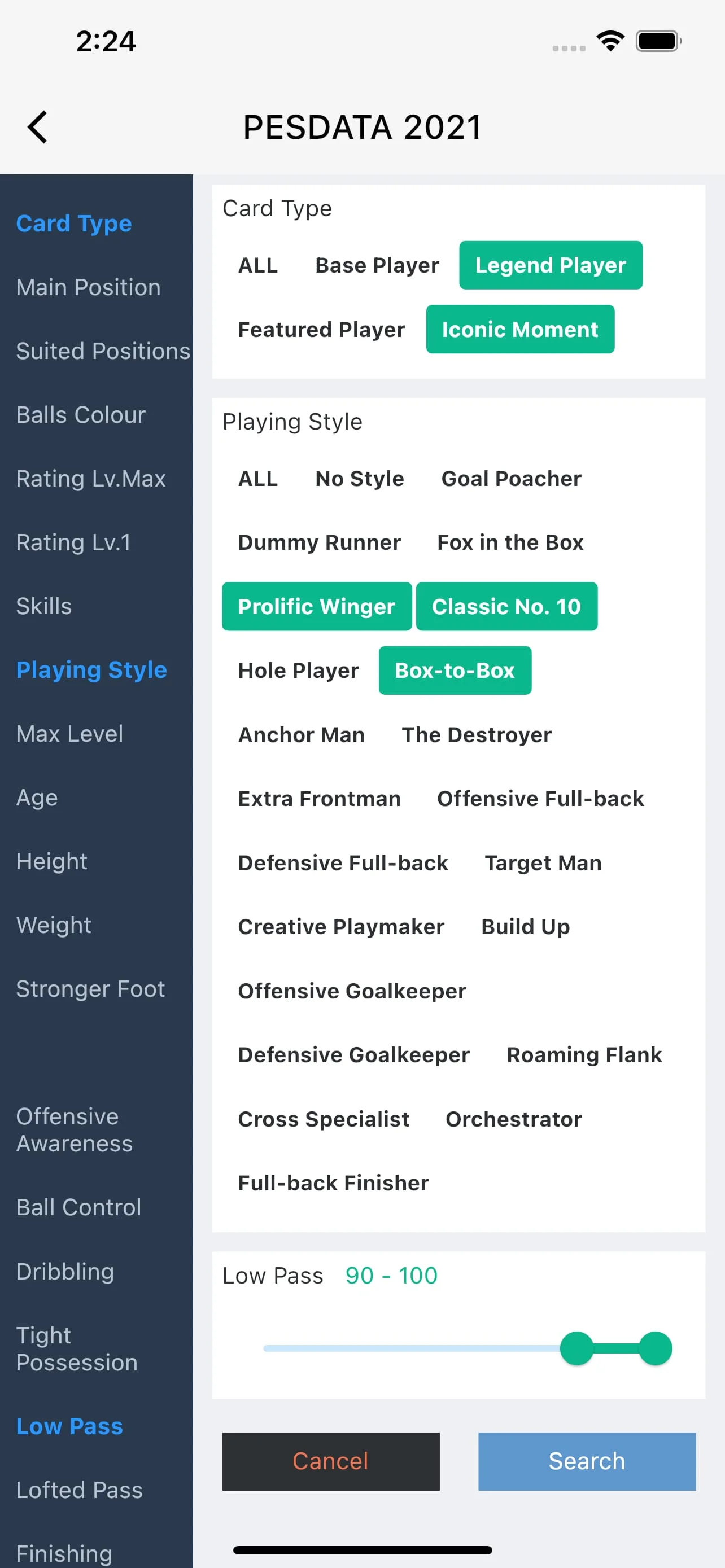 PESData - eFootballDB & PESDB Screenshot 2
