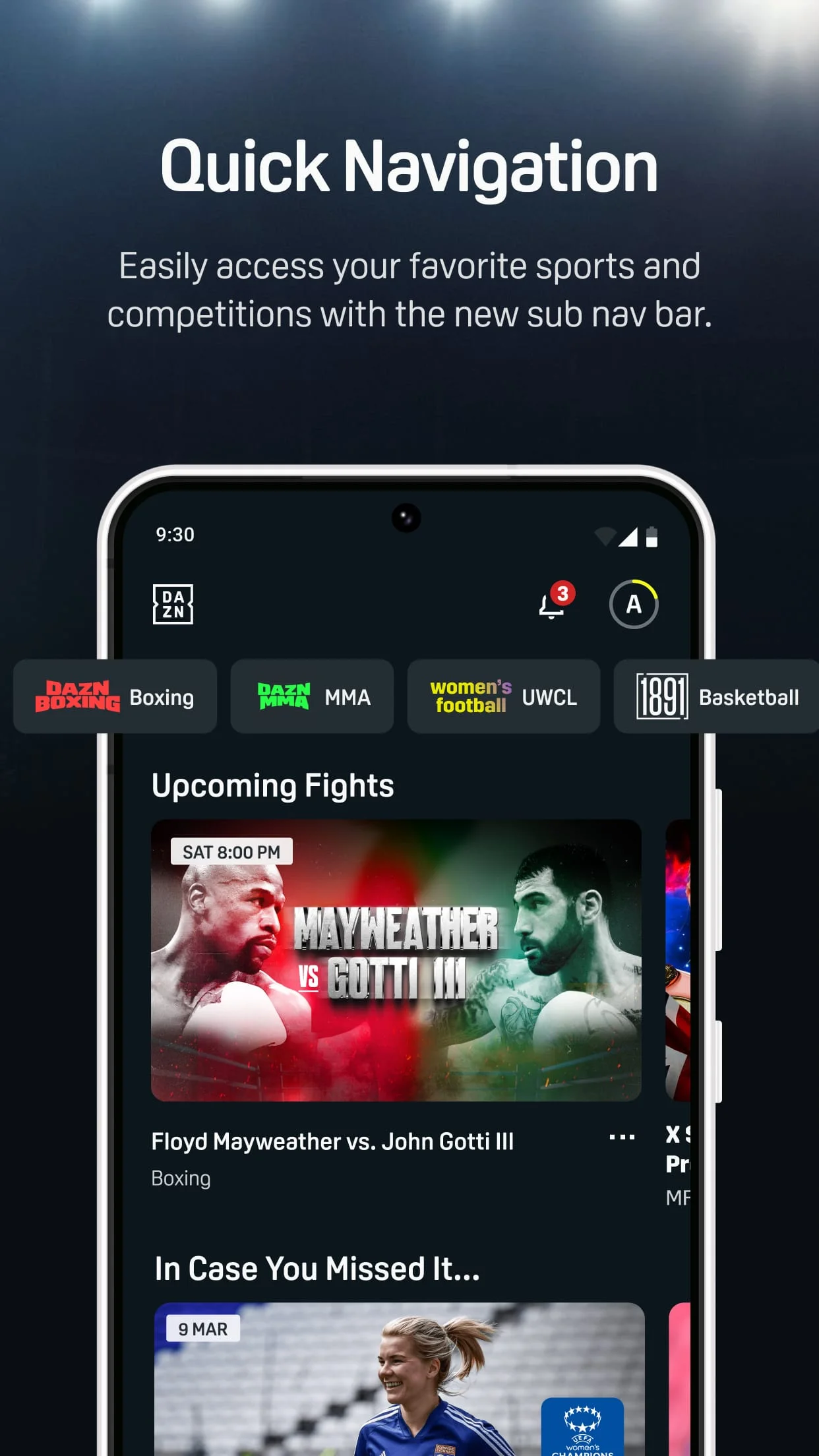 DAZN - Watch Live Sports Screenshot 4