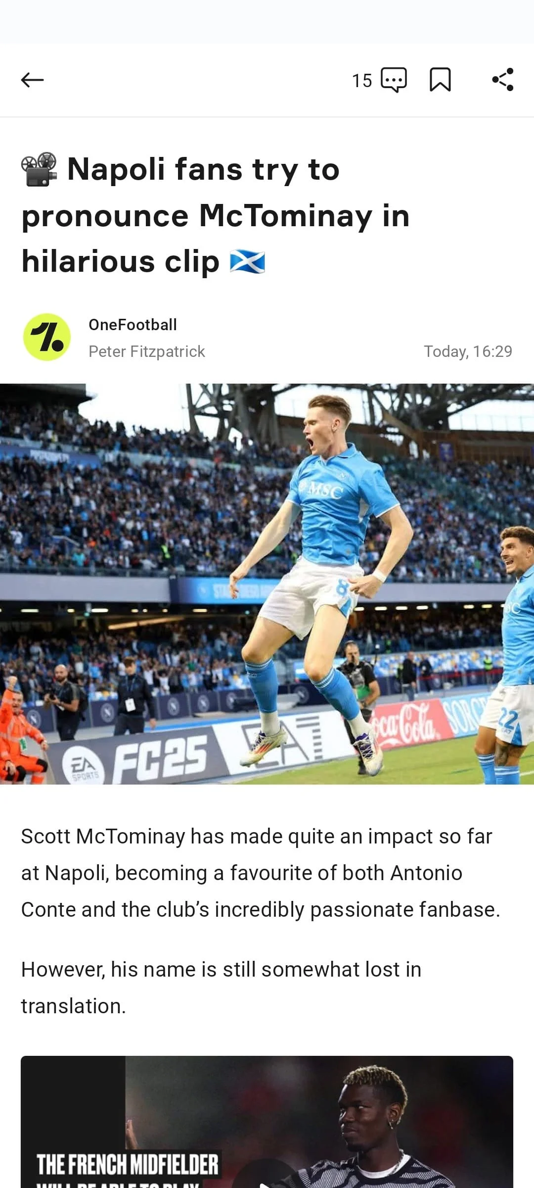 OneFootball - Soccer Scores Screenshot 2