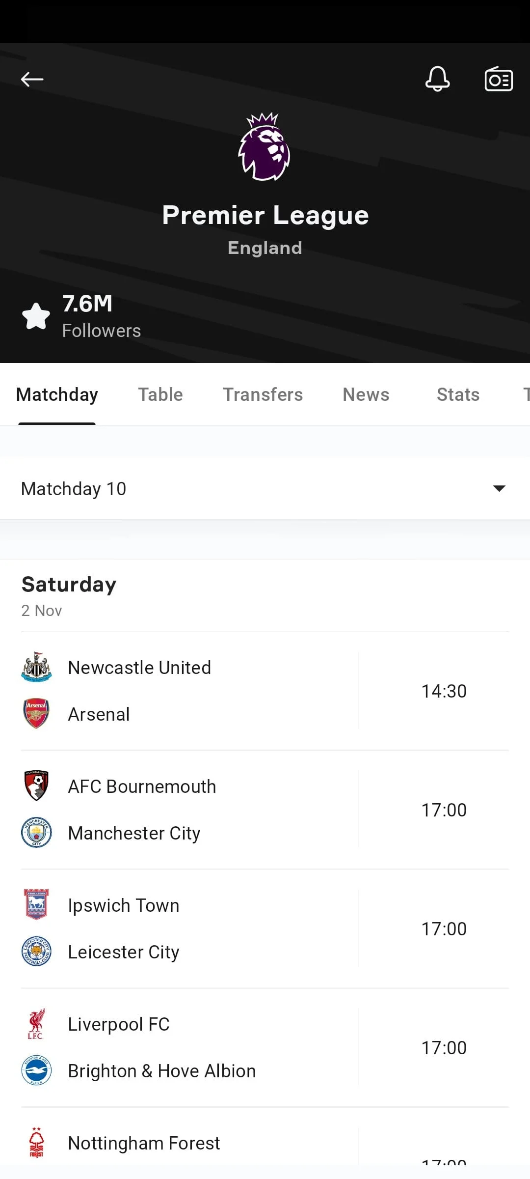 OneFootball - Soccer Scores Screenshot 3