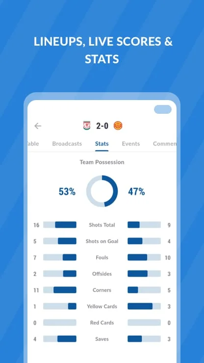 Live Soccer TV: Scores & Stats Screenshot 4