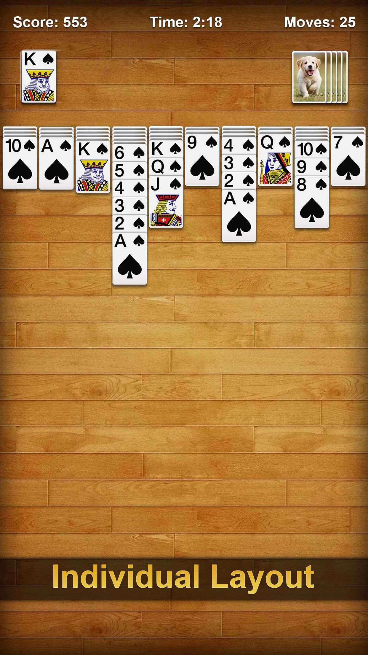 Spider Solitaire Screenshot 3