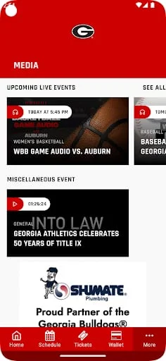 Georgia Bulldogs Gameday LIVE Screenshot 3