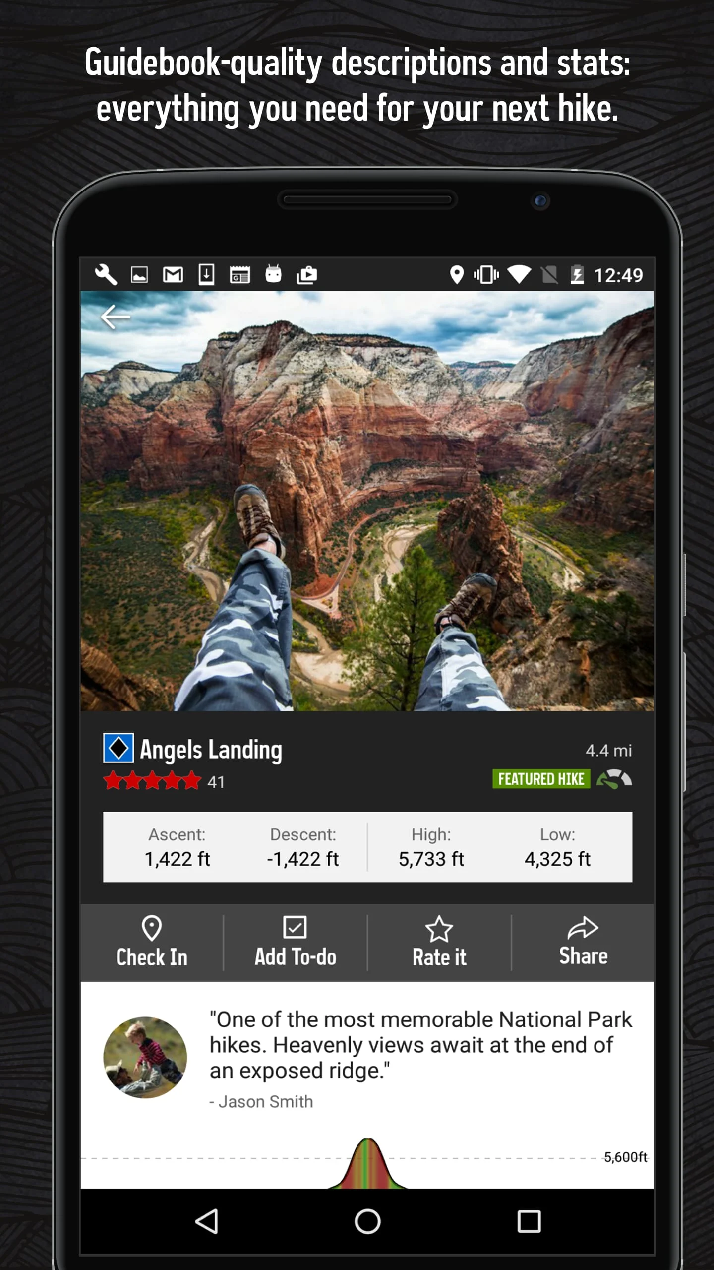 Hiking Project Screenshot 1