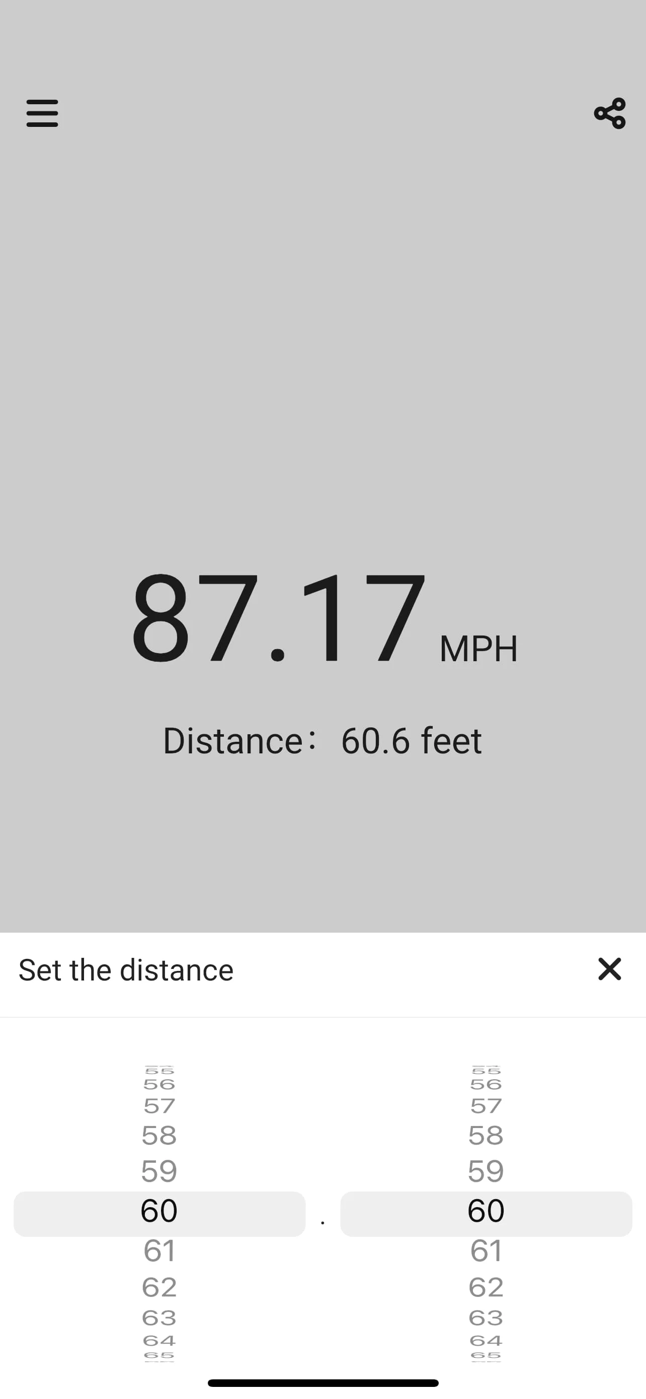 Simple Speed Gun Screenshot 4