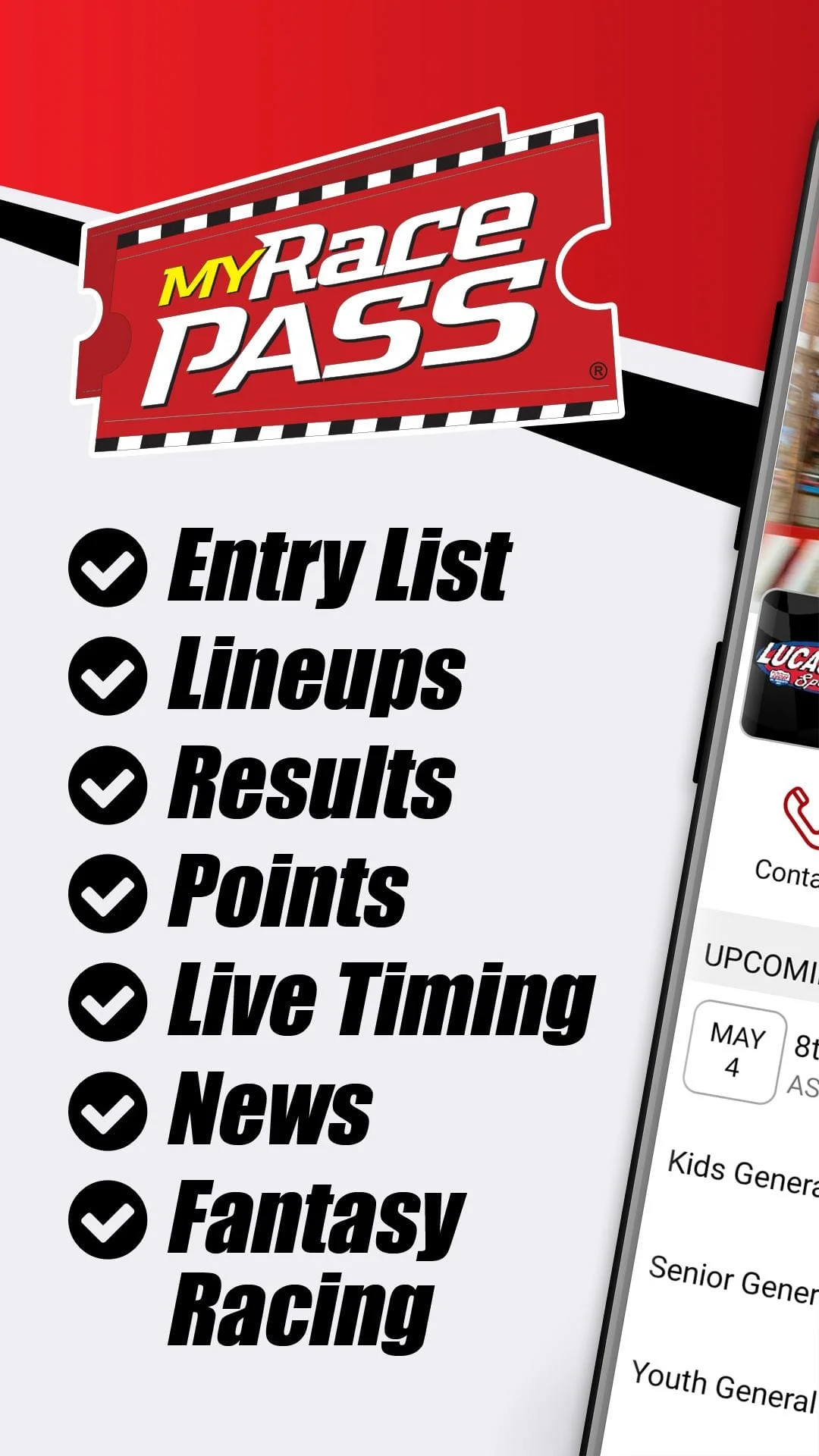 MyRacePass - Official MRP App Screenshot 1