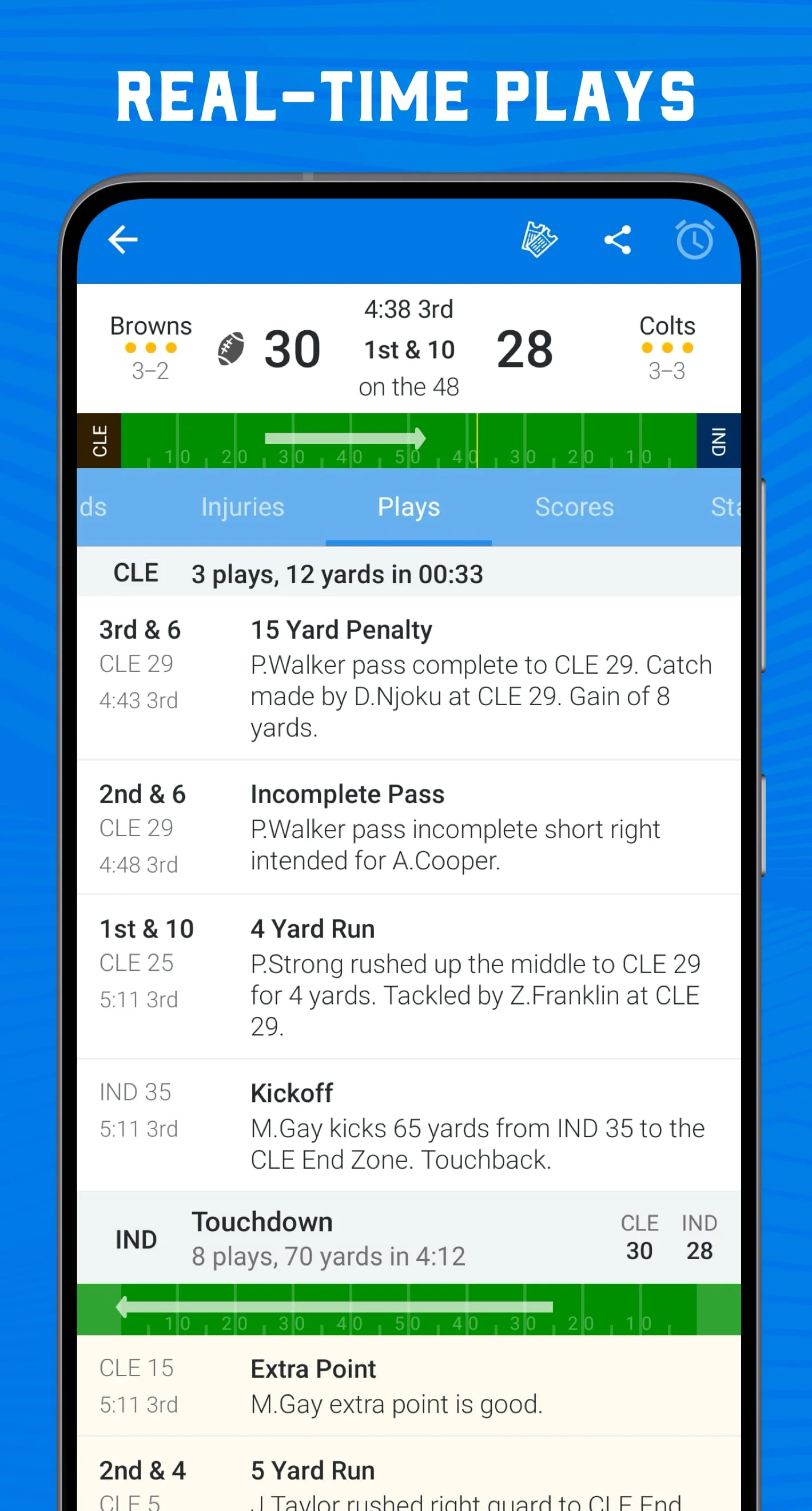 Scores App: NFL Football 2024 Screenshot 3