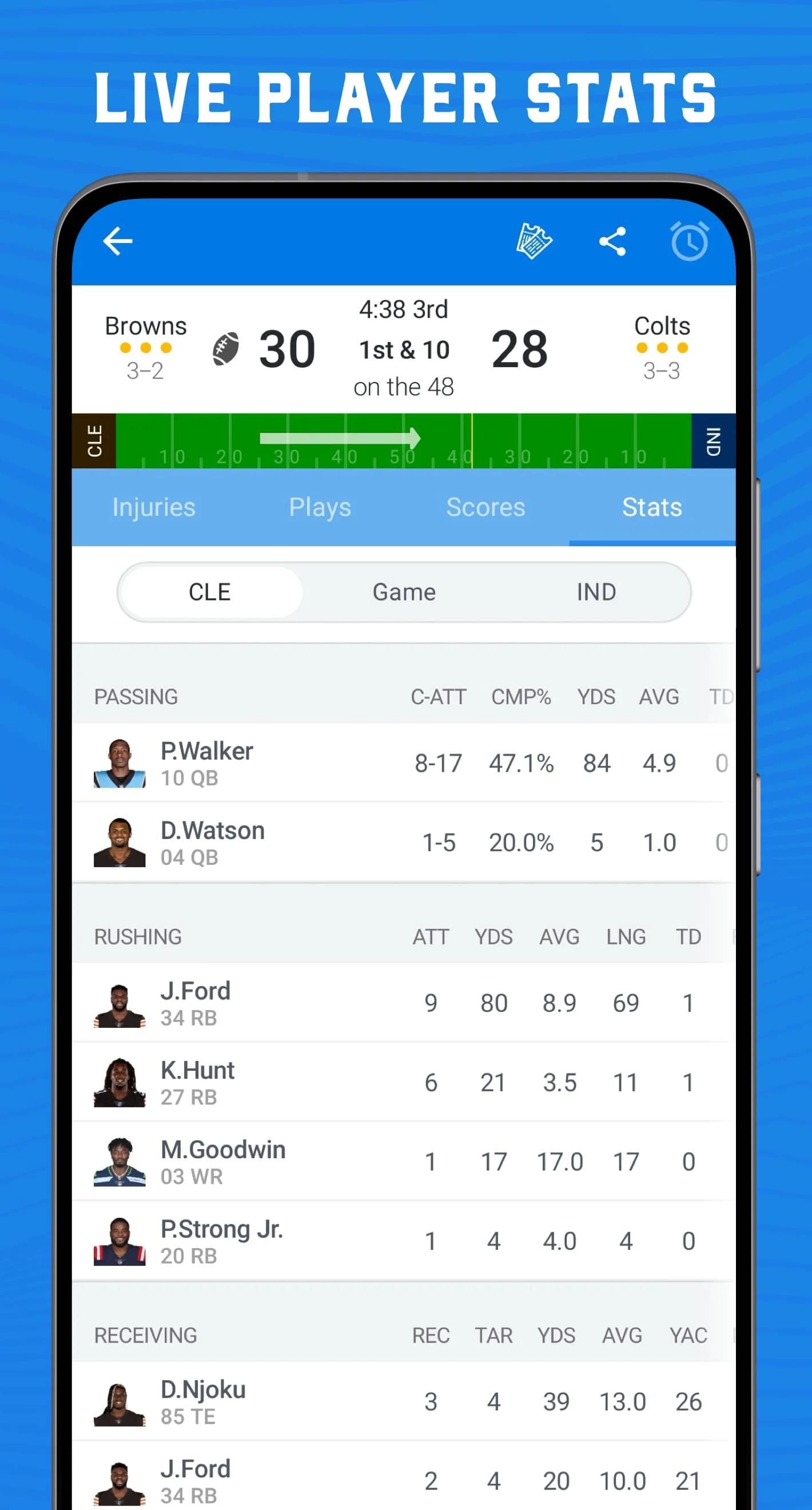 Scores App: NFL Football 2024 Screenshot 4