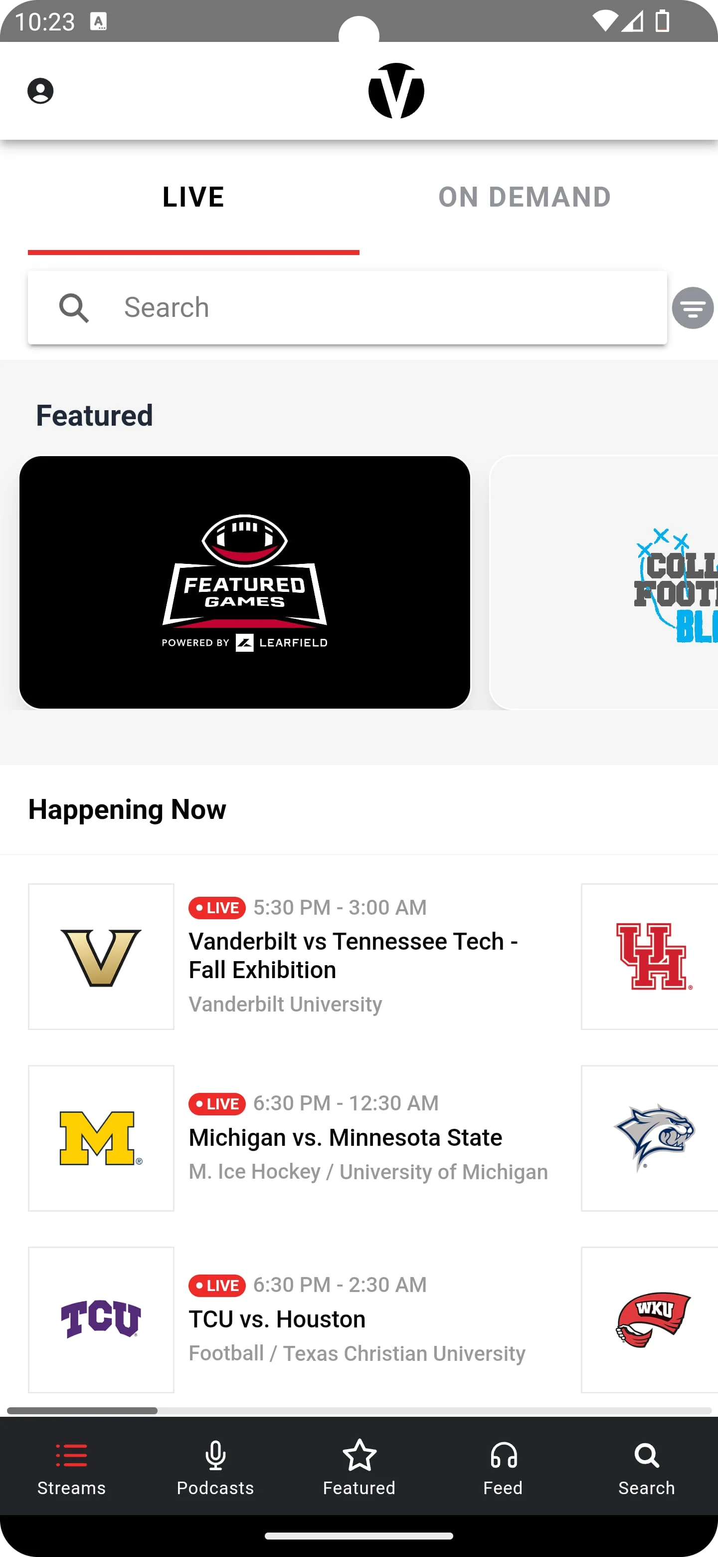 Varsity Network Screenshot 1