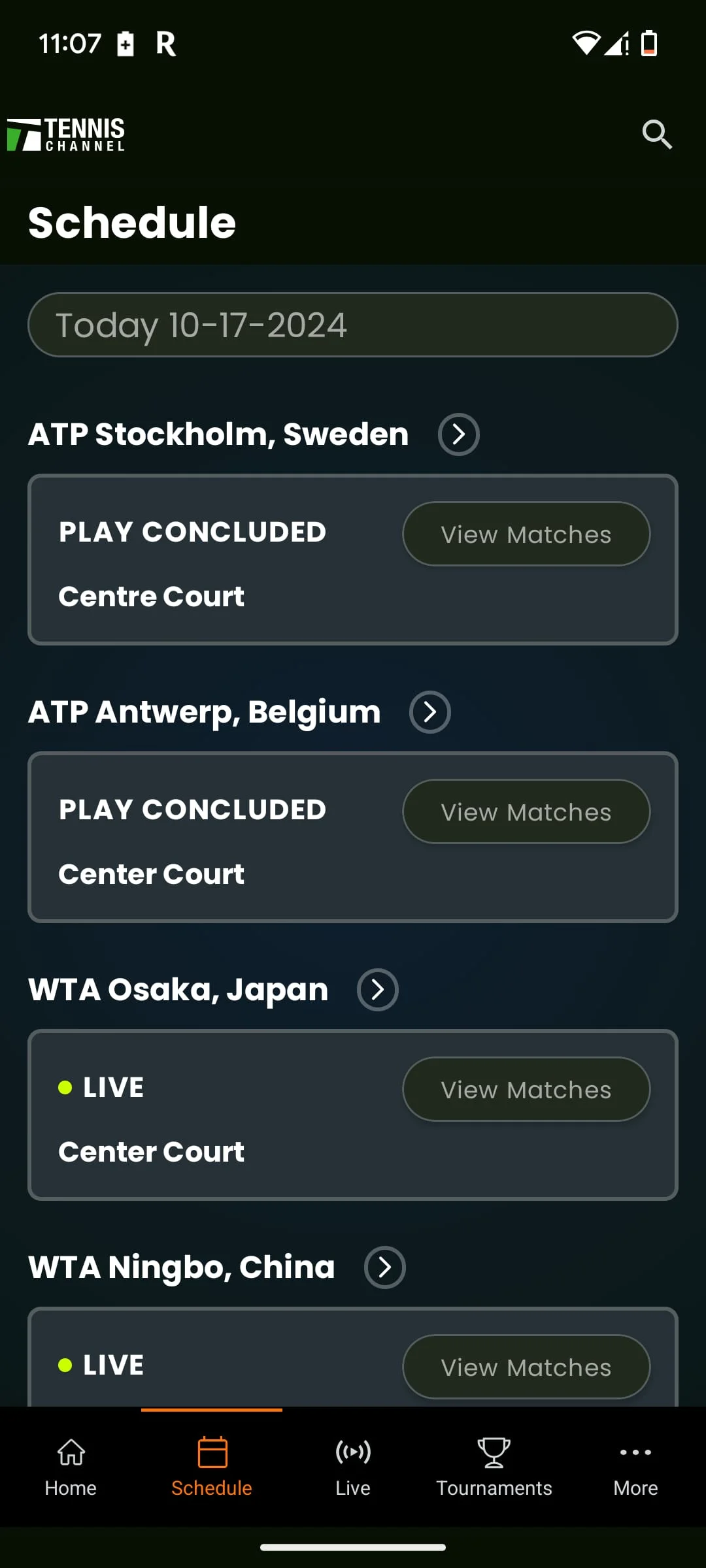 Tennis Channel Screenshot 4