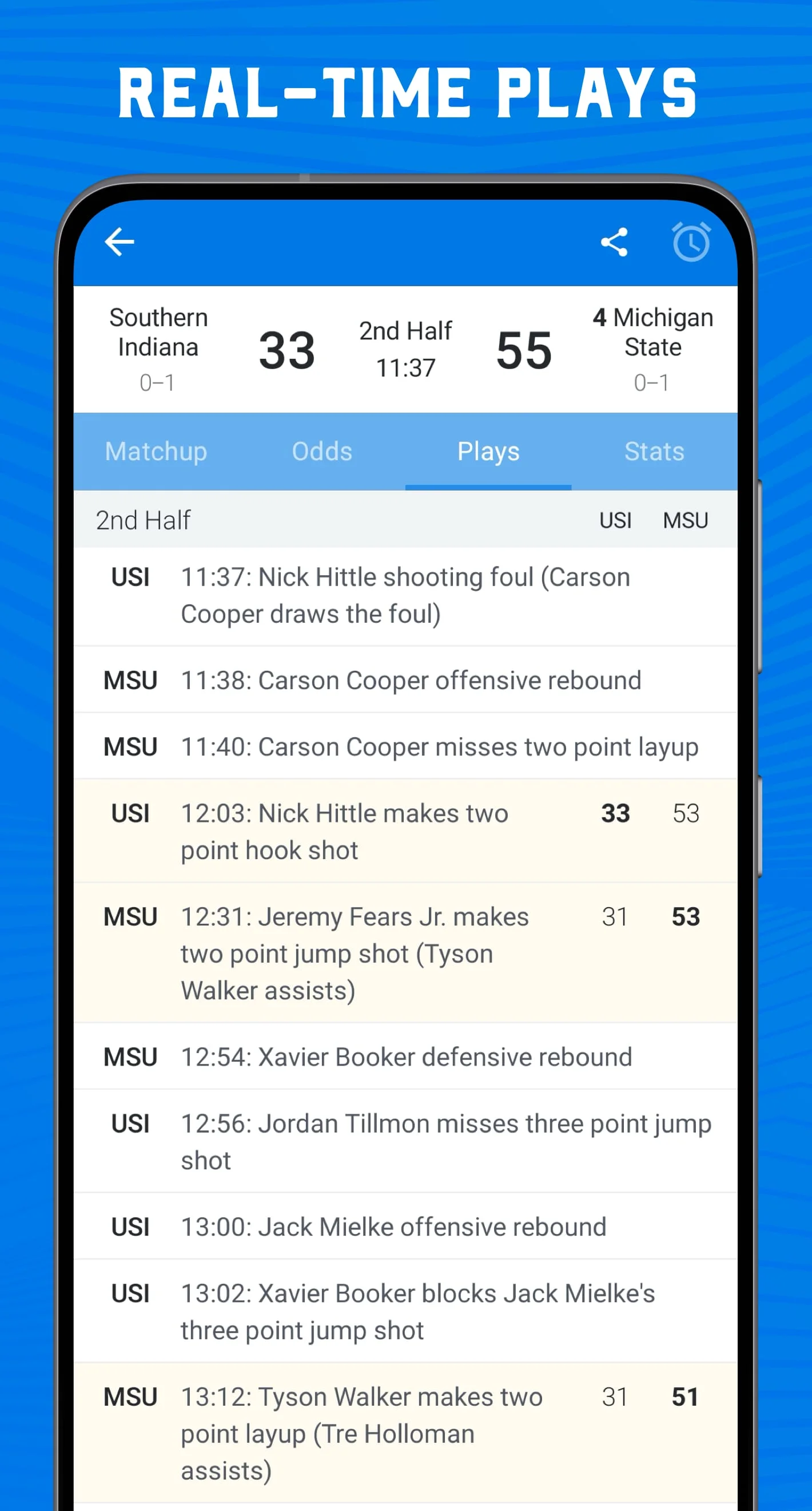 Scores App: College Basketball Screenshot 3