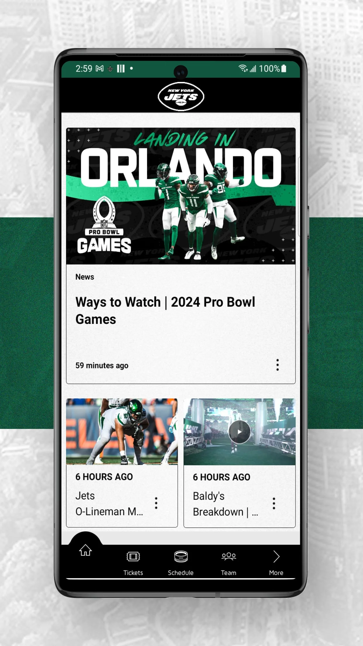 Official New York Jets Screenshot 2