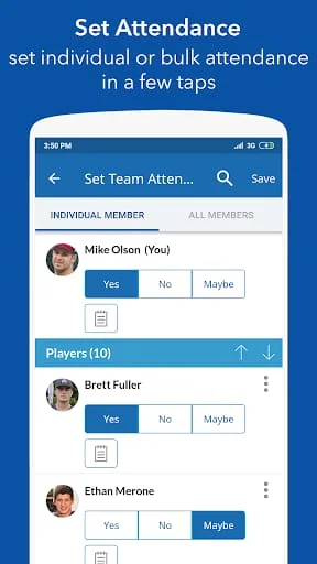 InstaTeam Sports Management Screenshot 4