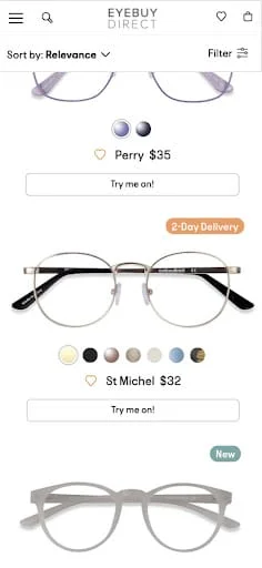 EyeBuyDirect Screenshot 2