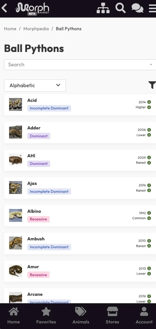 MorphMarket Screenshot 2