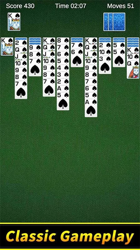 Spider Solitaire Screenshot 1