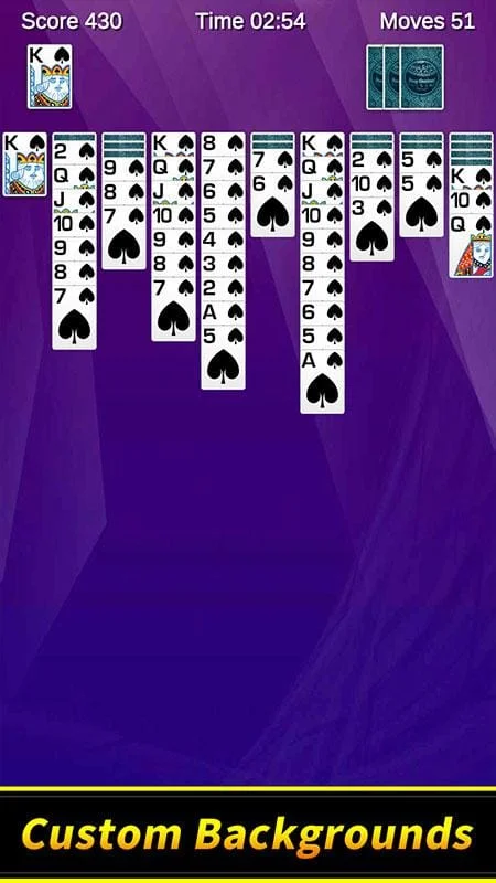 Spider Solitaire Screenshot 2