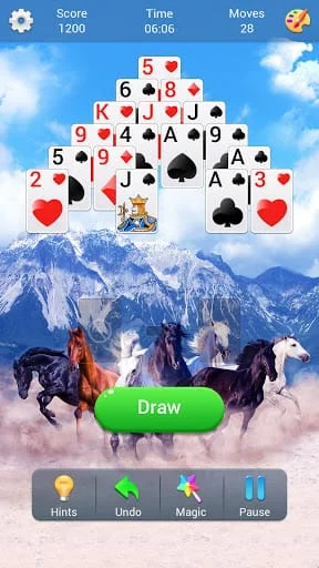 Pyramid Solitaire Screenshot 2
