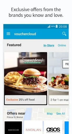 vouchercloud: deals & offers Screenshot 1