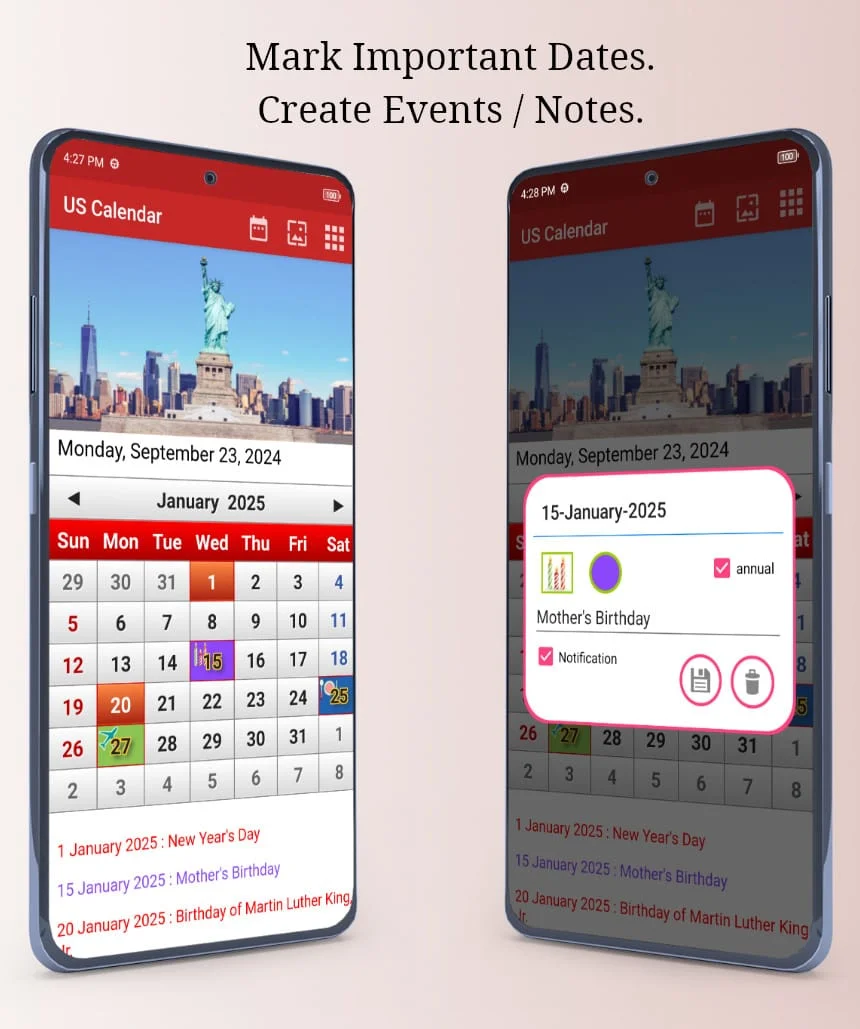 US Calendar 2024 Screenshot 2