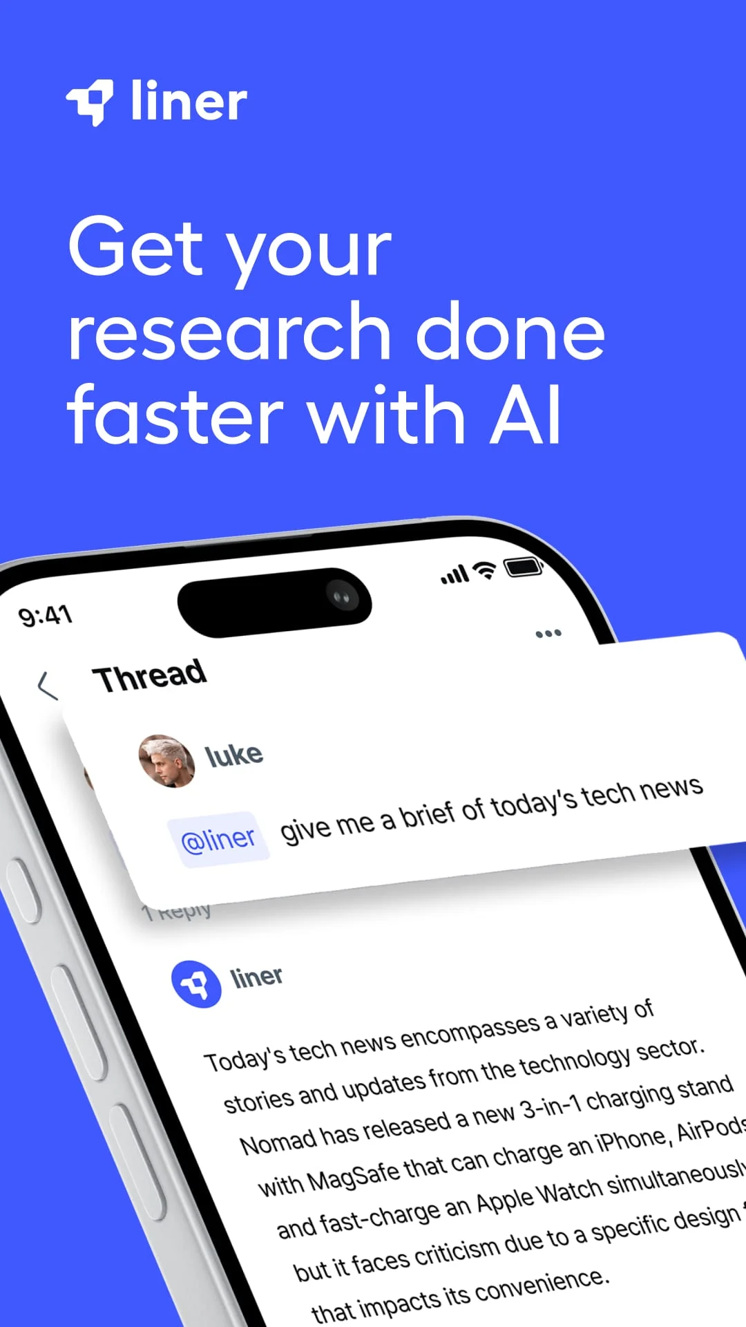 Liner: AI Search with Sources Screenshot 1
