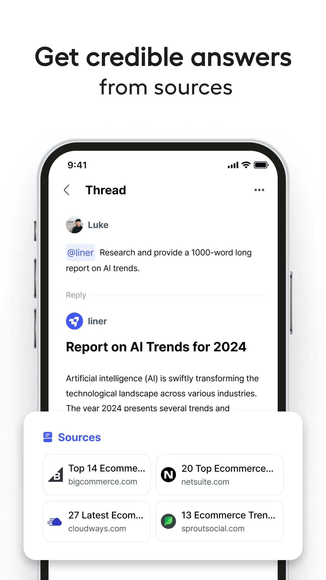 Liner: AI Search with Sources Screenshot 3