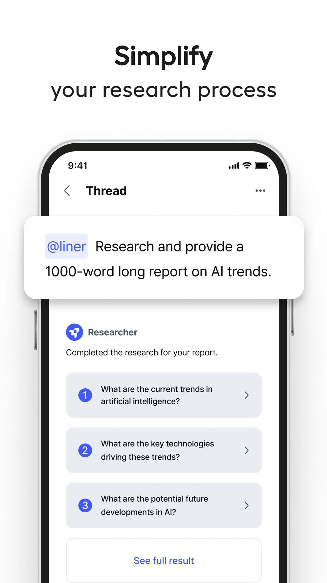 Liner: AI Search with Sources Screenshot 4