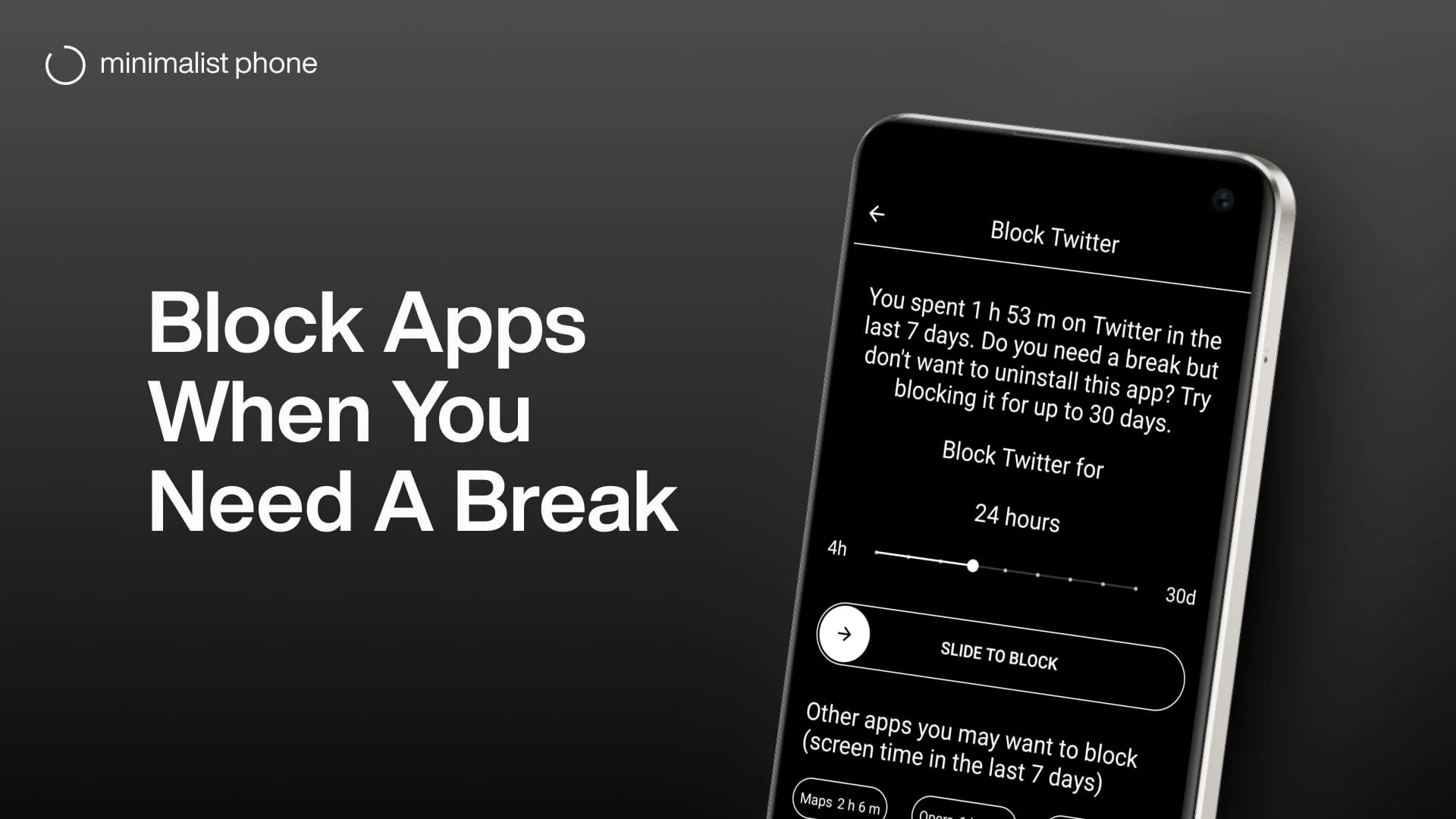 minimalist phone: Screen Time Screenshot 4
