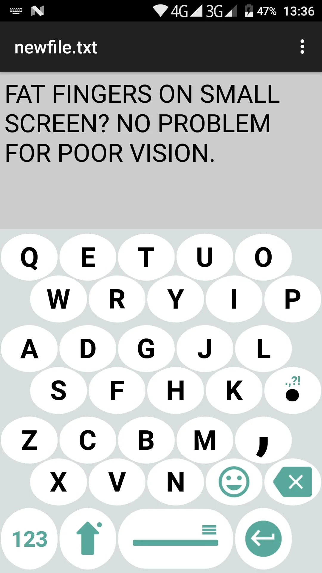 1C Big Keyboard Screenshot 1