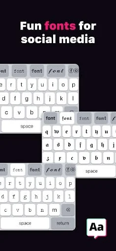 Fontkey - Fonts Keyboard Emoji Screenshot 1