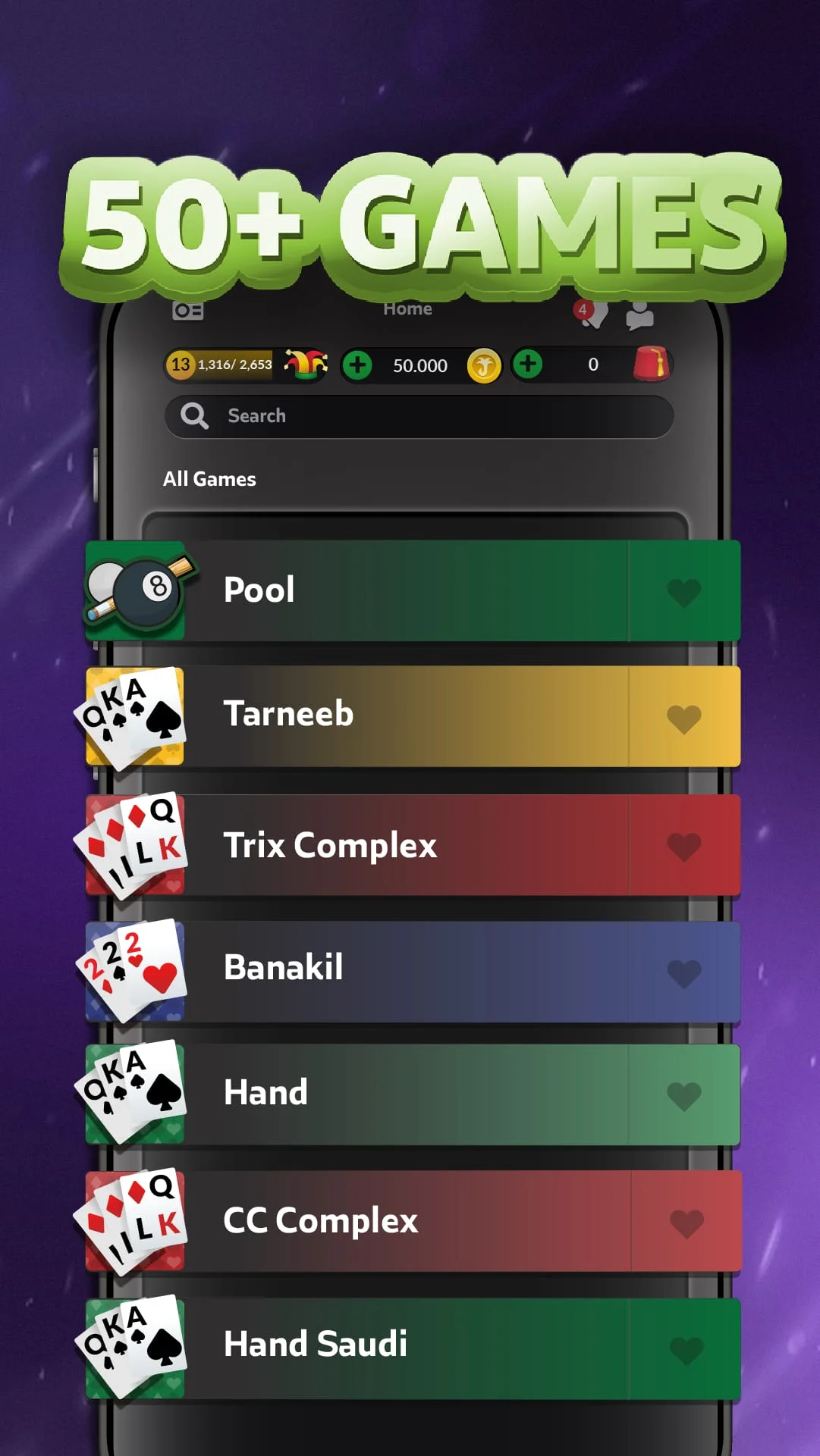 Jawaker Hand, Trix & Solitaire Screenshot 1