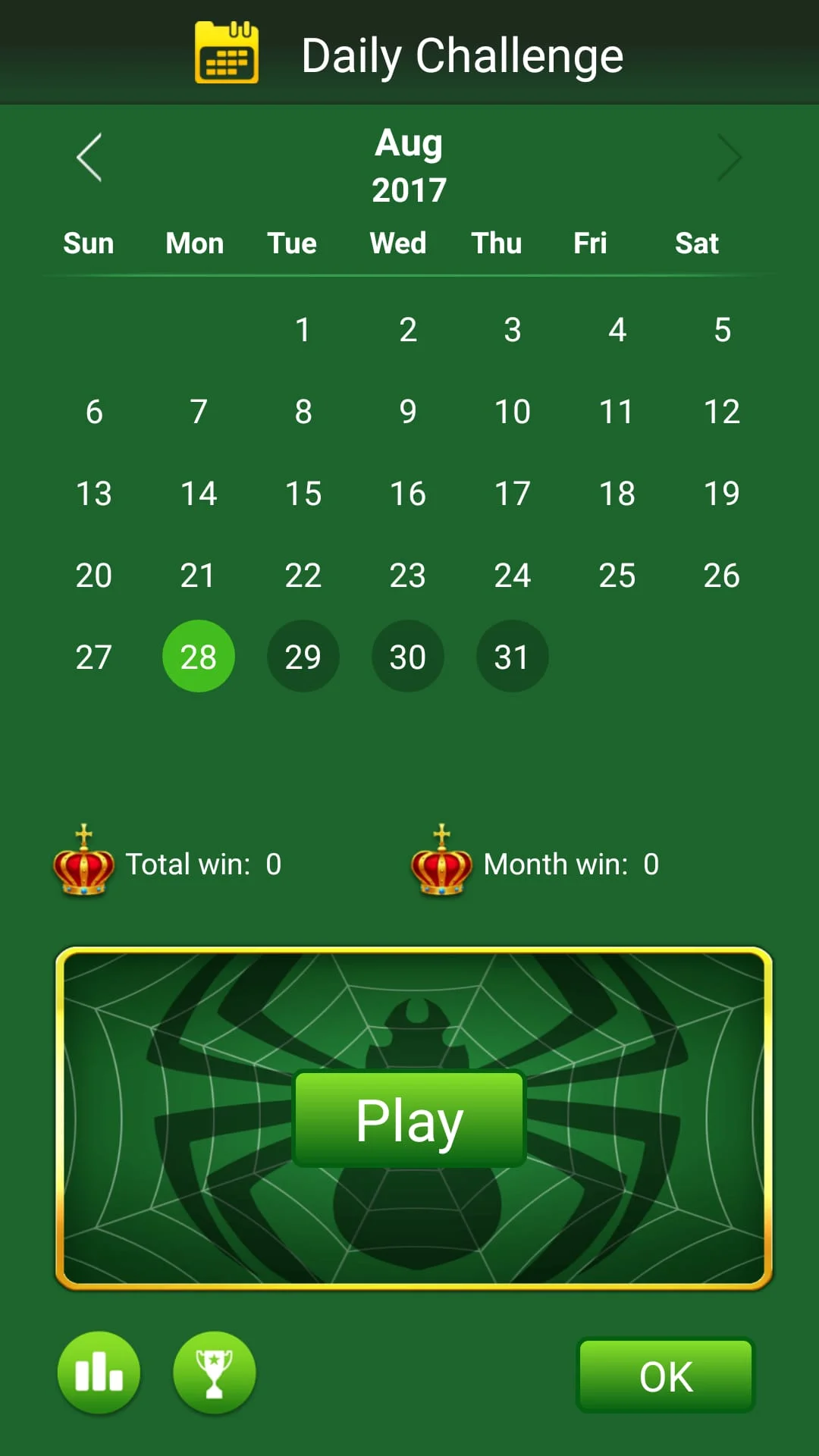 Spider Solitaire Screenshot 2