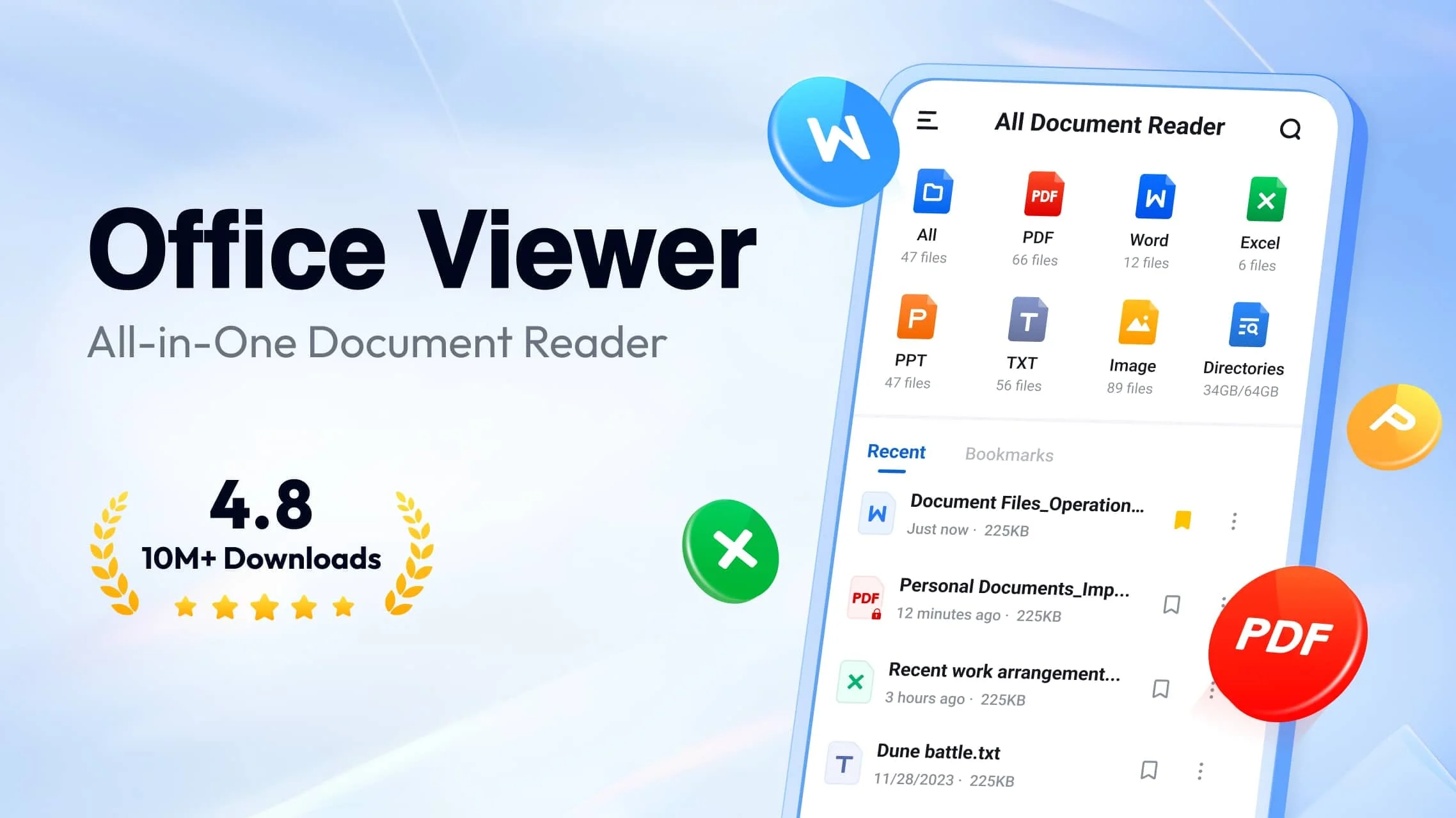 Document Reader & PDF Editor Screenshot 1