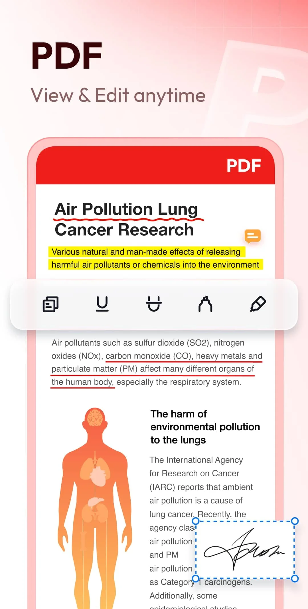 Document Reader & PDF Editor Screenshot 2