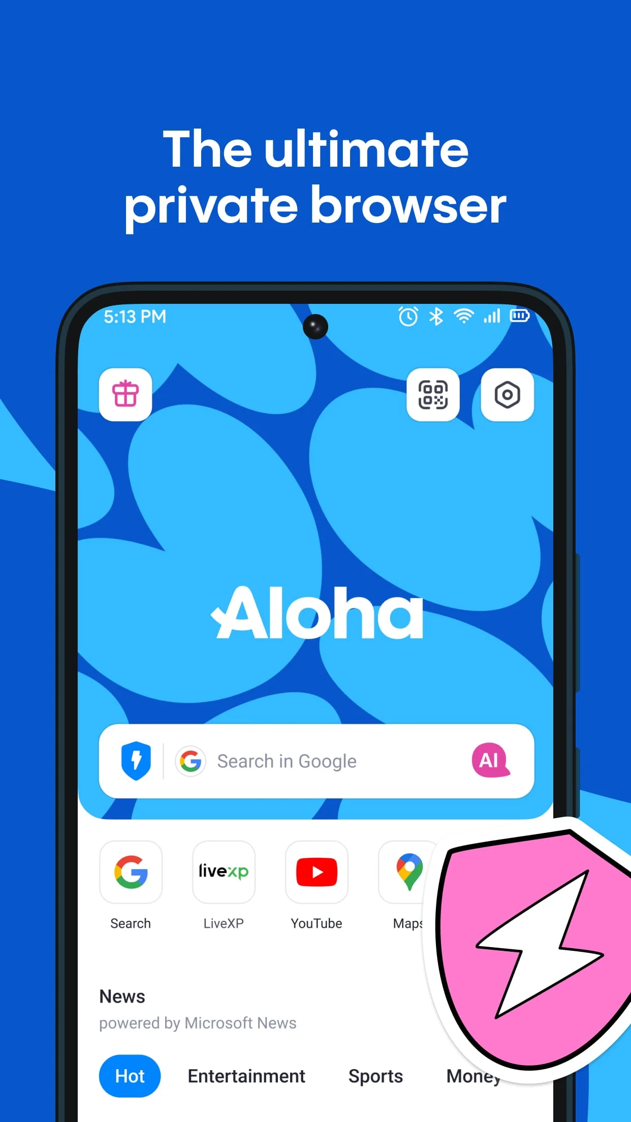 Aloha Private Browser - VPN Screenshot 1