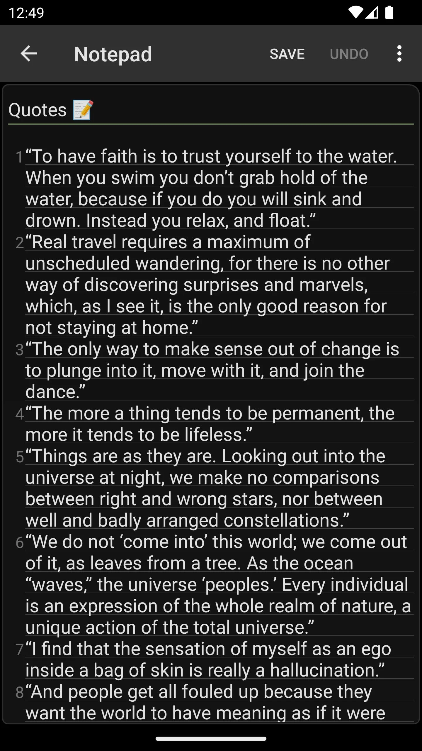 Notepad - simple notes Screenshot 3